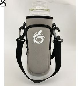 Sac à bandoulière isotherme en néoprène durable avec fermeture éclair, sangle réglable et design élégant pour porte-canette - Product Image 2