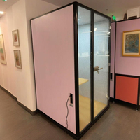 PYinC |   Cabine de travail professionnelle, cabine insonorisée modulaire et pièce préfabriquée mobile pour bureaux en immeuble de bureaux et espaces publics.
