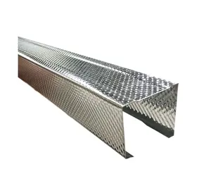 Quilla de acero ligero galvanizado CD y UD draywall Perfiles de acero metálico Stud y pista 0,3 MM