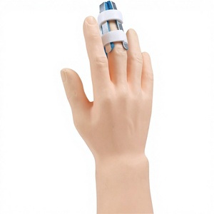 Attelle de soutien pour doigt en aluminium léger avec sangles Velcro pour la protection des blessures sportives - Product Image 6