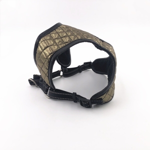 Nach Maß Quilten Naht XM-3211-XM-3213 Regelmäßige Firma Haustier Weichen Hund <span class=keywords><strong>Harness</strong></span> Mit Licht Braun Farbe - Product Image 4