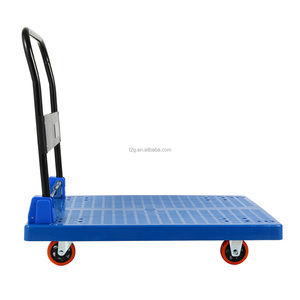<b>Foldable</b> Plastic Platform Hand Truck, Heavy Duty Flatbed <b>Trolley</b> - Product Image 3