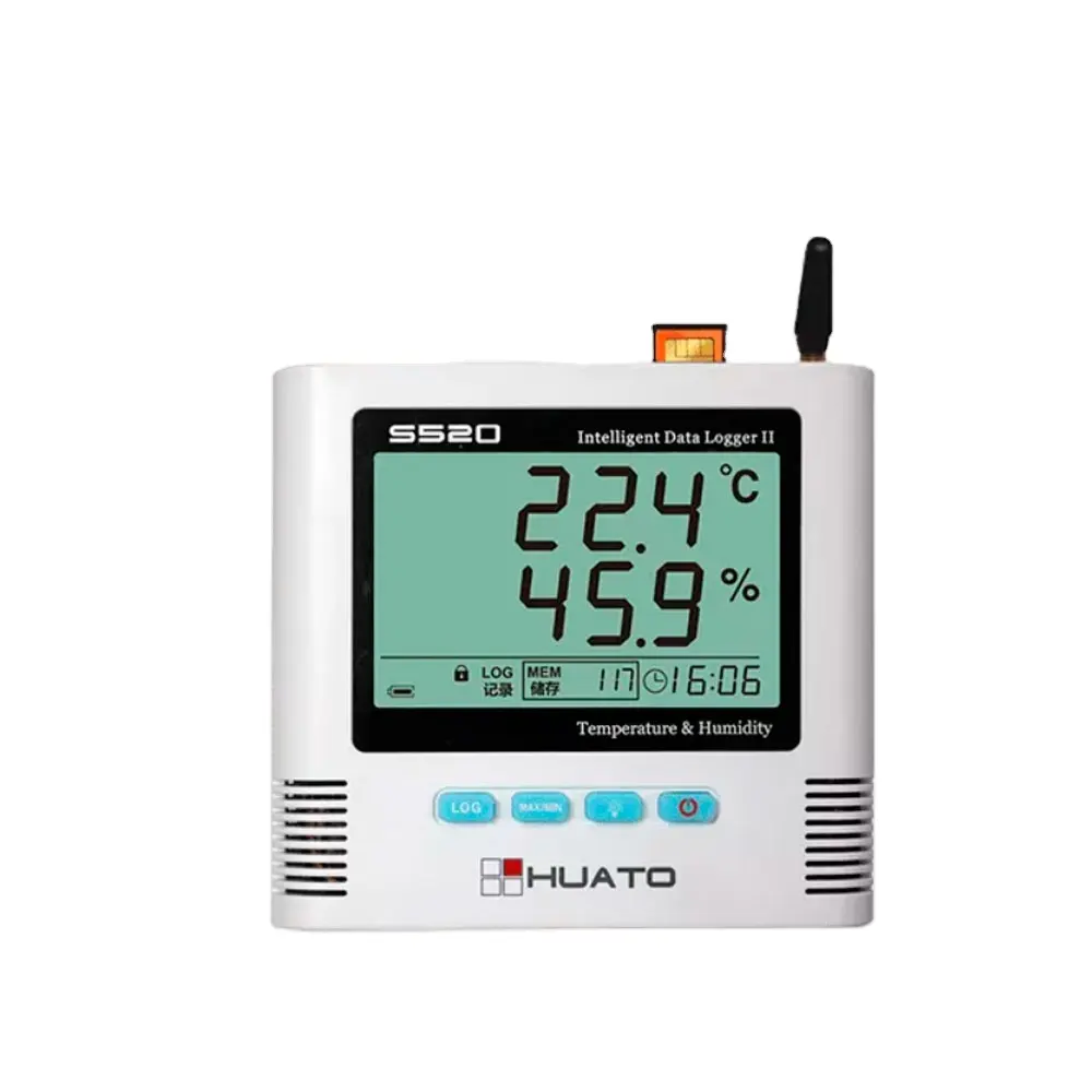 Huato S520-TH-GSM Alarm Temperature Humidity Data Logger Temperature Range -20~+70C