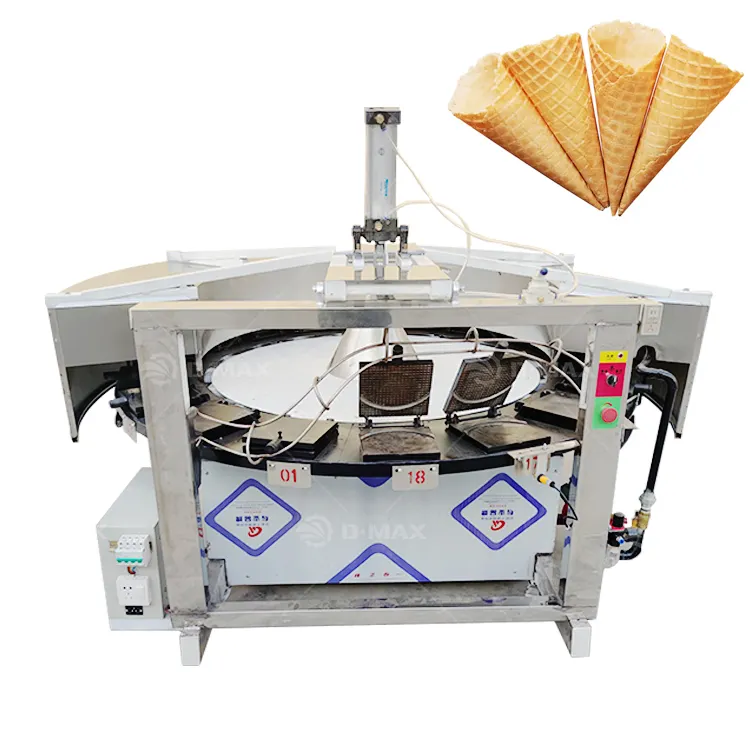 Snack industrial Ice cream cone making machine Automatic Egg Roll Waffle Toaster Maker Egg Roll Making Machine
