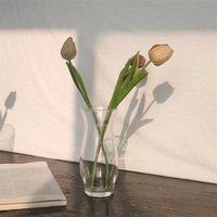 Libbey Kreative Moderne Transparente Bleifreie Umweltfreundliche Glas-Blumenvase Tischdekoration Hochzeit Esszimmer Ornament