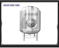 Fermenteur conique en acier inoxydable 500L 1000L avec unité de refroidissement à chemise pour brasserie artisanale et pilote
