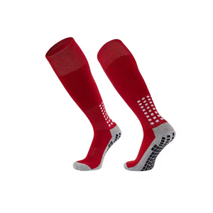 Vente Flash en Gros Chaussettes de Football Antidérapantes Couleurs Unies Compression Amortissement du Talon Haute Qualité - Product Image 5