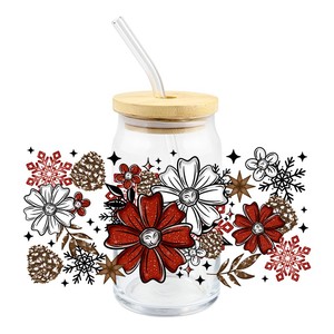 Envolturas para Vasos Navideñas con Diseño UV DTF, Impermeables por Ambos Lados, de Alta Calidad, para Vasos de 16 oz, Adhesivos de Transferencia para Llaveros - Product Image 6