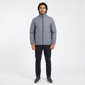 Veste d'hiver matelassée de haute qualité pour homme, col montant, respirante, séchage rapide, style streetwear, tissu en toile, différentes couleurs - Product Image 1