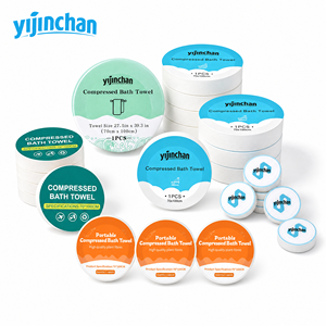 Premium Compressed Nonwoven Viscose Towel Tablets Disposable Travel Hotel Bath Washable Camping Skin Care Tools