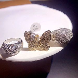 Nhẫn trang sức hộp bí mật, trang sức thời trang cao cấp, nhiều loại zircon vi kim loại, đá quý lớn, dành cho nữ nam, bán buôn số lượng lớn ngẫu nhiên - Product Image 5