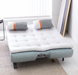 Hiện Đại Loveseat Ngủ Sofa Giường Có Thể Điều Chỉnh Bộ Nhớ Bọt <span class=keywords><strong>Futon</strong></span> Chuyển Đổi Ghế Với 2 Gối Gối Cho Phòng Khách Phòng Ngủ - Product Image 4