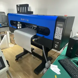 i3200-A1 two printheads logo printing DTF printer T-shirt printing for any fabric T602 DTF printer machine