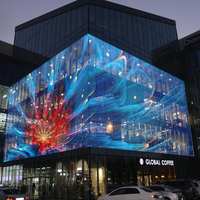 Film d'écran de projection arrière holographique transparent adhésif 3D pour utilisation publicitaire sur verre