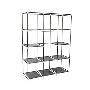 <span class=keywords><strong>Pequeño</strong></span> organizador de perchas <span class=keywords><strong>multiusos</strong></span> <span class=keywords><strong>armario</strong></span> de dormitorio de estudiante <span class=keywords><strong>armario</strong></span> portátil estante de ropa <span class=keywords><strong>armario</strong></span> para ropa - Product Image 4