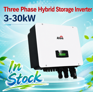 Afore HYBRID อินเวอร์เตอร์30KW สามเฟส380V AF30K-TH สอง-MPPT DC SWITCH & WiFi แรงดันไฟฟ้าของแบตเตอรี่150-800V - Product Image 1
