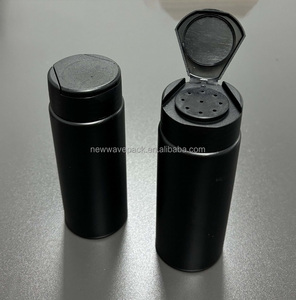 5 oz 150ml bianco grigio rosa blu marrone contenitore di plastica rotonda talco in polvere con tappo a vite setaccio bottiglia di polvere secca - Product Image 2