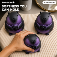 Jouet Capybara Squishy Non Toxique Sans BPA TONGXIN, Jouet Squishies à Rebond Lent, Jouet à Presser Doux, Jouets Anti-Stress, Balle Anti-Stress en Gros Kawaii