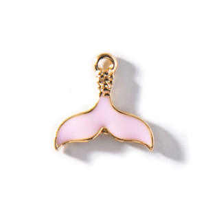 Dessin animé éblouissant queue de poisson dessin animé porte-clés bricolage pendentif alliage boucles d'oreilles Bracelet accessoires pour femmes - Product Image 1