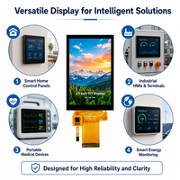 Écran LCD TFT IPS 3,5 pouces OEM ODM 320xRGBx480 40 broches Interface SPI ILI9488 avec panneau tactile capacitif FT6336U