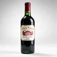 Étiquettes autocollantes en film nacré avec logo personnalisé, de qualité supérieure, anti-rayures, pour l'emballage des bouteilles de vin, autocollants pour les bouteilles d'alcool