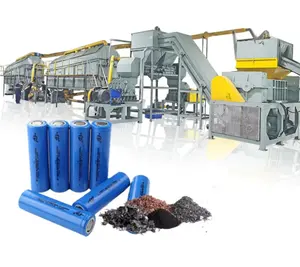 Fully automatic li ion car battery recycling machine scrap waste lithium renewable used lithium battery recycling machine