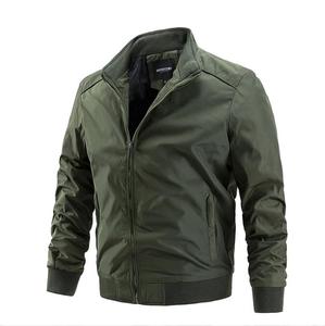Vestes de printemps pour hommes, manteaux unis, veste décontractée à col montant pour homme, veste d'extérieur - Product Image 4