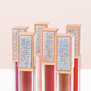 Custom Logo Luxury Lip Gloss Diamond Private Label Waterproof Vegan Private Label LipGloss Lip Stick Matte Long Lasting