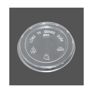 Gobelet en plastique PP transparent jetable écologique avec couvercle durable Matériaux Quang Quan Fabricant du Vietnam - Product Image 1