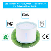 2,4 l fontaine à eau pour chats Filtration remplaçable distributeur automatique de fontaine à eau pour chats fontaine à charbon actif pour animaux de compagnie
