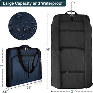 Free Sample Wholesale Custom Made <b>Garment</b> Bag <b>Breathable</b> Dustproof Reusable Fabric <b>Cover</b> Strong Non-Woven Print Usage Storage - Product Image 5