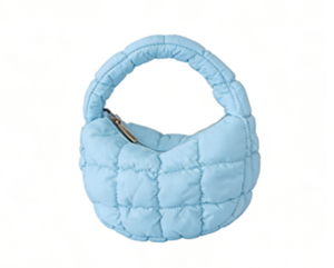 Bolso Tote Casual de Nylon Acolchado Ligero con Logotipo Personalizado, Venta al por Mayor, Gran Capacidad, para Mujer, con Cierre de Cremallera, Diseño Arrugado, 2024 - Product Image 1
