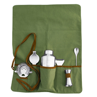 Kit de barman avec support | Ensemble de bar complet de 24 pièces Kit de cocktail avec tous les accessoires de bar: Martini Shaker, Jigger, Muddler