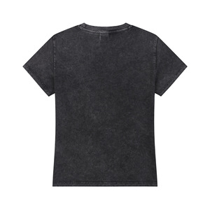 T-shirt vintage à manches courtes en coton 100% lavé, impression numérique graphique 275GSM, pour femmes - Product Image 2