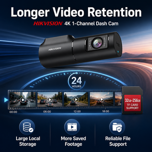 Cámara para Auto D6 al por Mayor, Pantalla IPS 4K, Grabación Delantera y Trasera, DVR de un Solo Canal, Monitor de Estacionamiento 24h, Caja Negra - Product Image 5