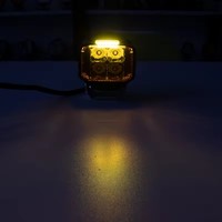 Nuevo diseño, luz de trabajo LED ámbar/blanca de 4 pulgadas, luz de conducción de tirador lateral, accesorios de coche, luz Led para Jeep
