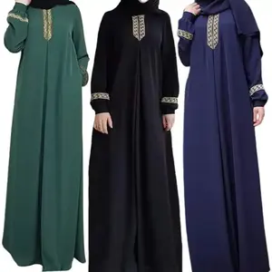 नई प्रवृत्ति दौर गर्दन Turki ईद अल फ़ित्र डिजाइन 2023 मुस्लिम किमोनो Dubia पोशाक पाकिस्तानी महिलाओं तुर्की Abaya इस्लामी कपड़े