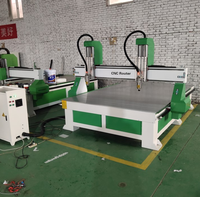 Routeur cnc 3d à double tête, machine de sculpture du bois