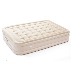 Facile da installare un materassino gonfiabile in PVC di peluche per campeggio, dotato di una <span class=keywords><strong>pompa</strong></span> ad aria - Product Image 1