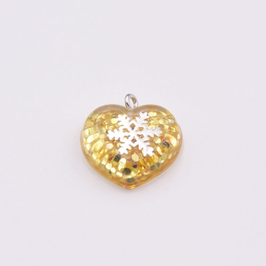 Shining Sequined <b>Heart</b> Pendant <b>Charms</b> for Jewelry Making DIY Earrings Necklace Bracelet Handmade Keychain Accessories Colgantes - Product Image 3