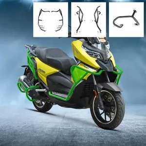 Pare-chocs de moto/scooter en acier épais Zongshen <span class=keywords><strong>Cyclone</strong></span> RT2 – Nouvelle barre de protection avant/arrière anti-chute, garde-corps, silencieux et protection moteur - Product Image 2