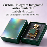 Boîte d'emballage en papier de sécurité avec étiquette holographique QR intégrée, anti-contrefaçon, traçabilité, impression personnalisée, certifiée FSC ISO CE