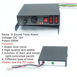 สำหรับสัญญาณเตือนภัยรถยนต์และใช้งานฉุกเฉิน CJB 200W เครื่องขยายเสียงไซเรนรถยนต์ 12V 24V ระบบเสียงกำลังสูง - Product Image 4