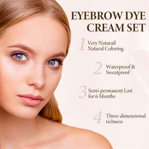 <span class=keywords><strong>Kit</strong></span> de teinture <span class=keywords><strong>semi</strong></span>-permanente pour sourcils Jaysuing, résistant à l'eau et à la transpiration, noir, brun, café, crème colorante pour sourcils, agent chromogène, ensemble de pinceaux - Product Image 2