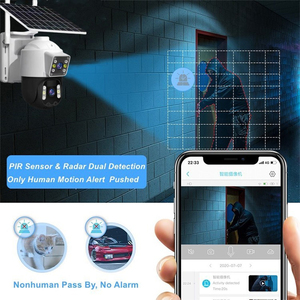 Nueva llegada V360 Mini Cámara al aire libre 4G con energía Solar 7W Panel Solar batería PTZ seguimiento automático PIR detección CMOS Sensor 1080P - Product Image 4