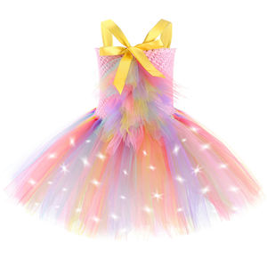 Nouvel arrivage de robe en tulle pour filles à fleurs Costume de licorne pour fête d'halloween - Product Image 4