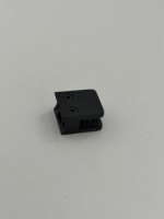 Pince à verre carrée noire en acier inoxydable 316 pour tube de poteau