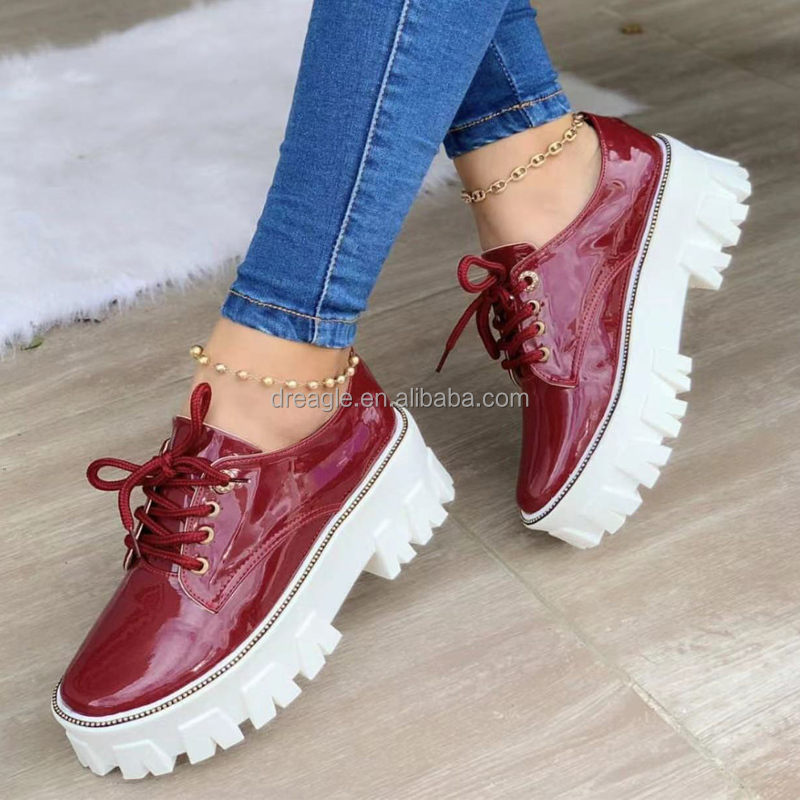 Olivia K - Zapatos de plataforma baja para mujer, punta redonda, con  brillos : Ropa, Zapatos y Joyería - Amazon.com