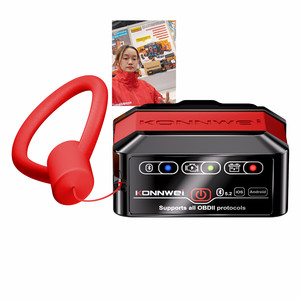 Vehicle Universal Diagnostic <strong>Tool</strong> Free MAXOBD Mobile App KONNWEI KW905 Car ELM327 Bluetooth 5.0 OBD2 Scanner - Product Image 1