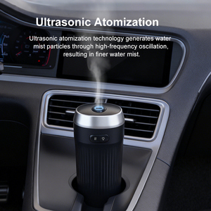 Xách tay Type-C siêu âm tinh dầu hương thơm tạo độ ẩm xe điện hương liệu khuếch tán với ánh sáng đầy màu sắc - Product Image 4